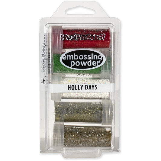 STA HOLLY DAYS EMBOSSING KIT 5 JARS