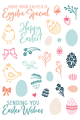 LDRS EASTER PIROUETTE CLEAR STAMP SET