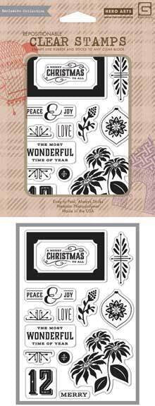 H A CLEAR PEACE & JOY STAMP SET