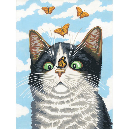 PAINTWORKS HUGO HEGE (BUTTERFLY CAT) 9X12