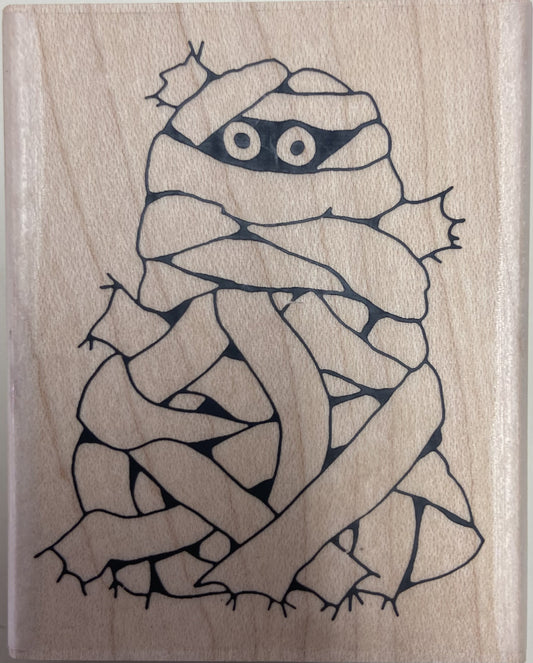 IO MUMMY WOOD MOUNTED STAMP