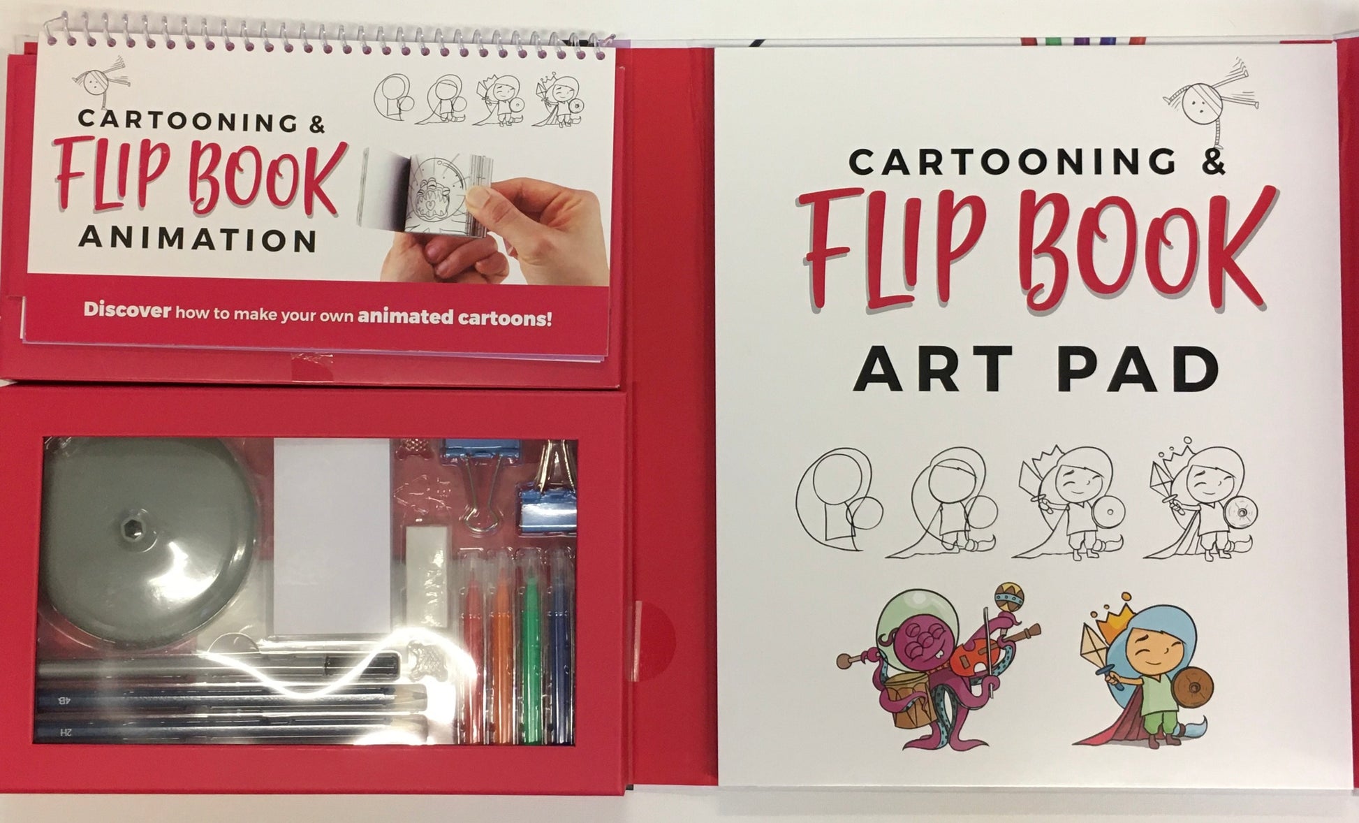  SpiceBox Flip Book Animation Cartoon Drawing Kit for