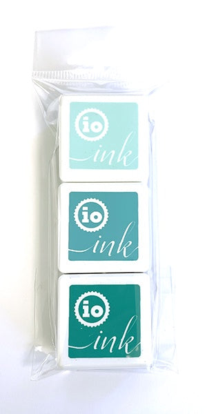 IO INK CUBE TRIO SHADES OF TEAL