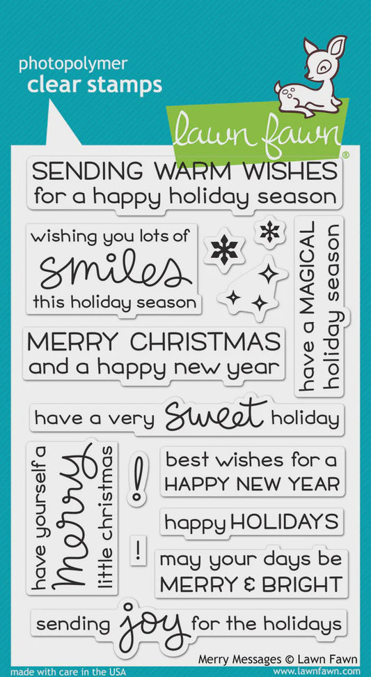 LF MERRY MESSAGES CLEAR STAMP SET