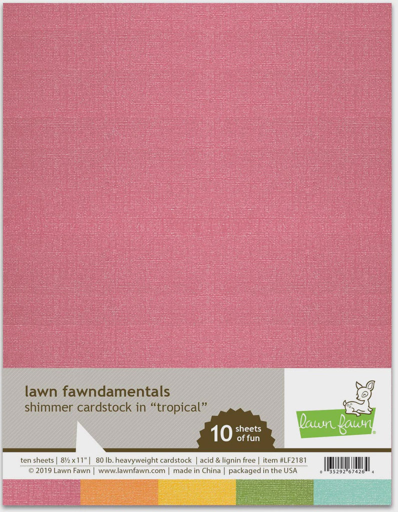 LF TROPICAL SHIMMER CARDSTOCK 8.5X11