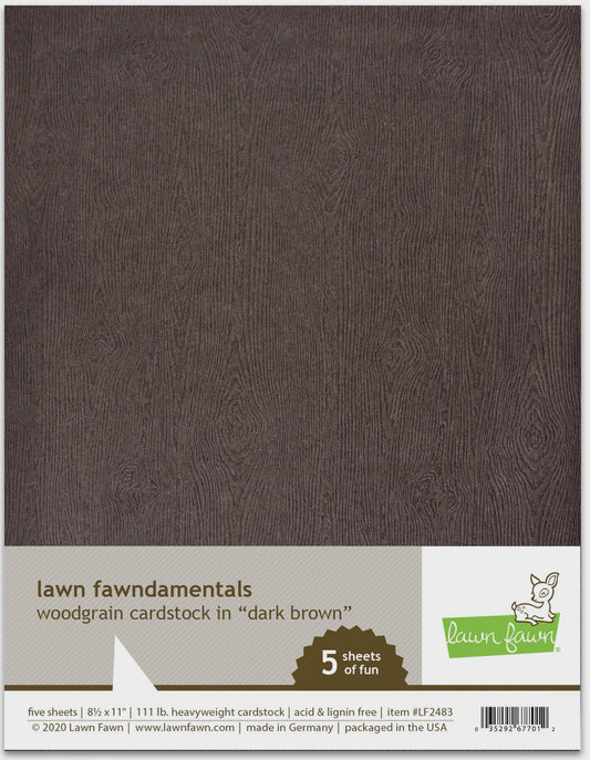LF WOODGRAIN CARDSTOCK 8.5X11 5 SHEET PACK