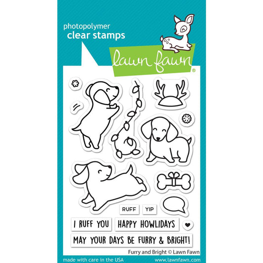 LF FURRY & BRIGHT CLEAR STAMP SET