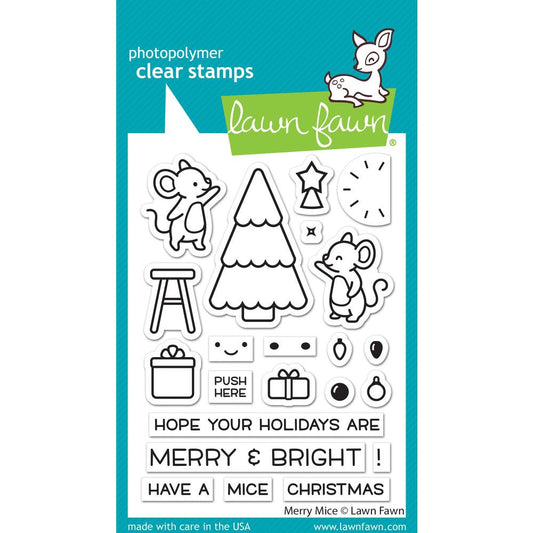 LF MERRY MICE CLEAR STAMP SET