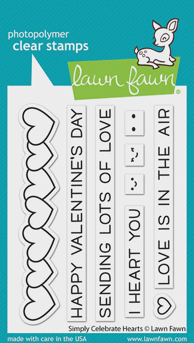 LF SIMPLY CELEBRATE HEARTS CLEAR STAMP SET