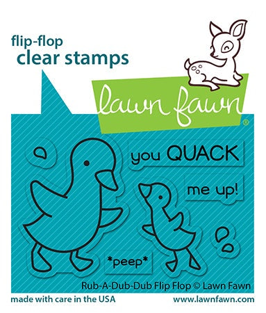 LF RUB-A-DUB-DUB FLIP FLOP CLEAR STAMP SET