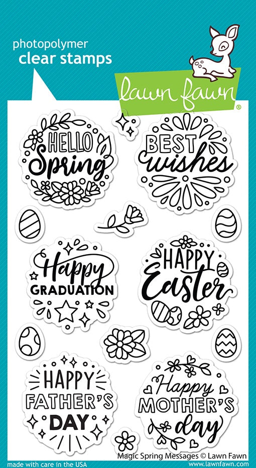 LF MAGIC SPRING MESSAGES CLEAR STAMP SET