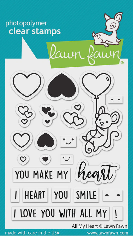 LF ALL MY HEART CLEAR STAMP SET