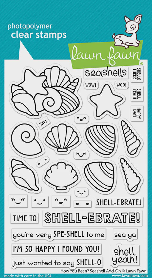 LF HOW YOU BEAN SEASHELL ADD-ON STAMP SET