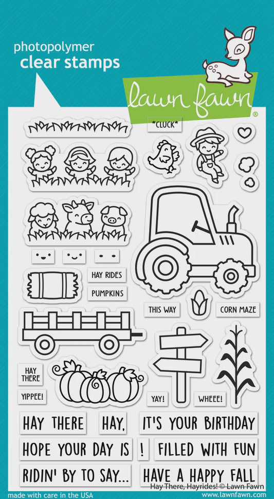 LF HAY THERE HAYRIDES! CLEAR STAMP SET