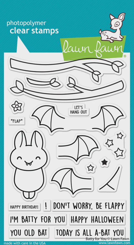 LF BATTY FOR YOU CLEAR STAMP SET