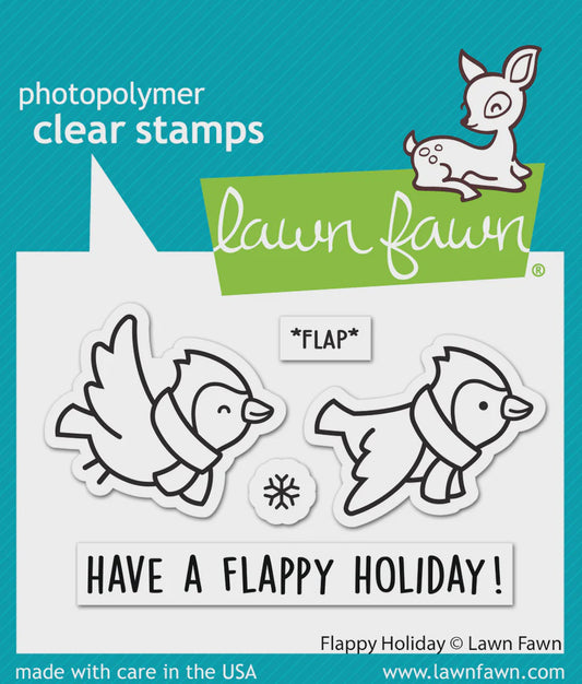 LF FLAPPY HOLIDAY CLEAR STAMP SET