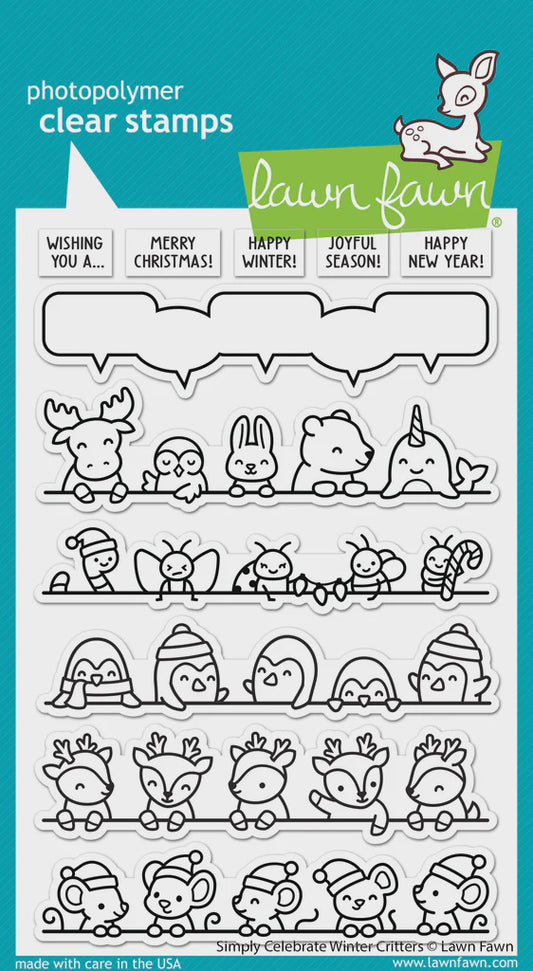 LF SIMPLY CELEBRATE WINTER CRITTERS CLEAR STAMP SET