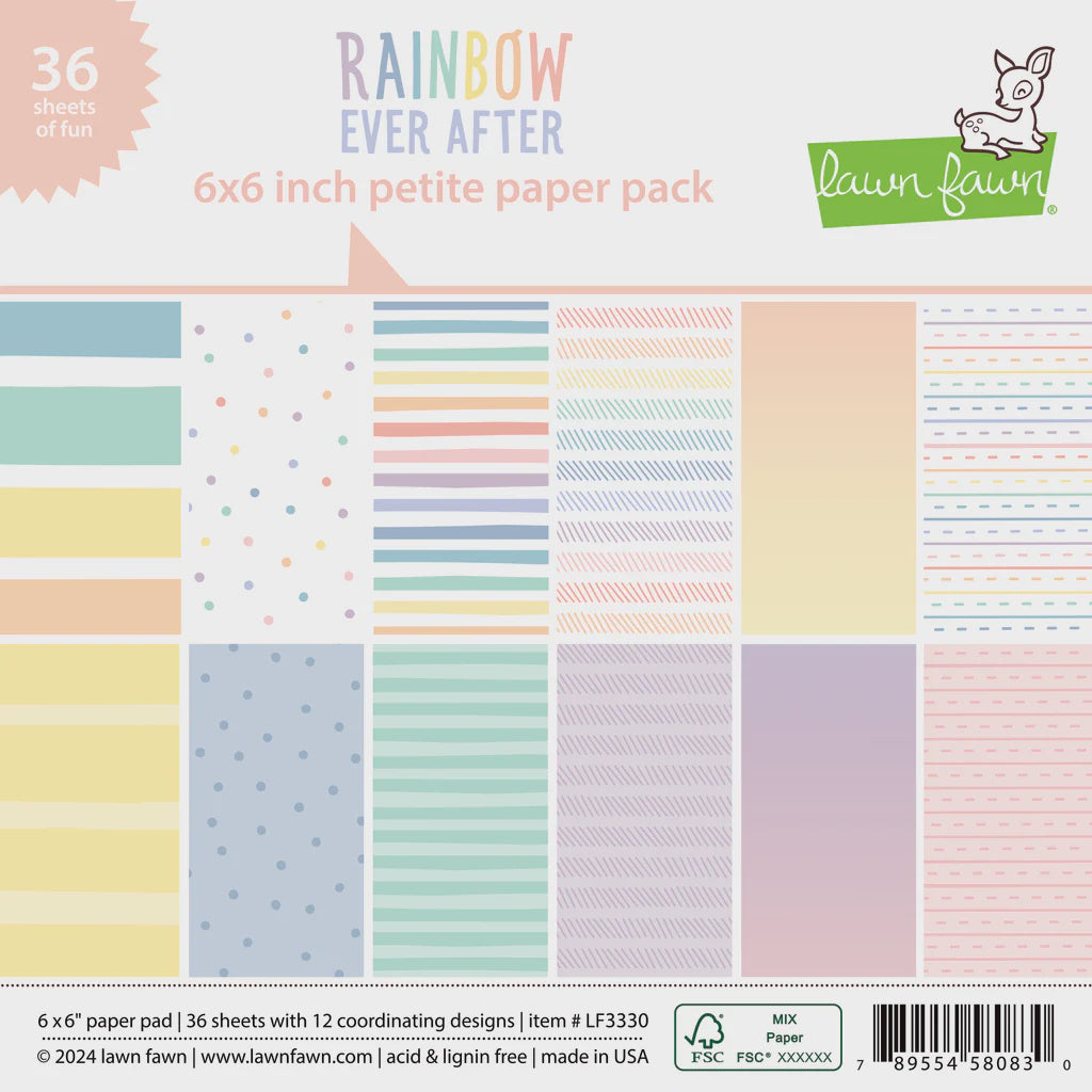 RAINBOW EVER AFTER 6X6 PAPER PACK