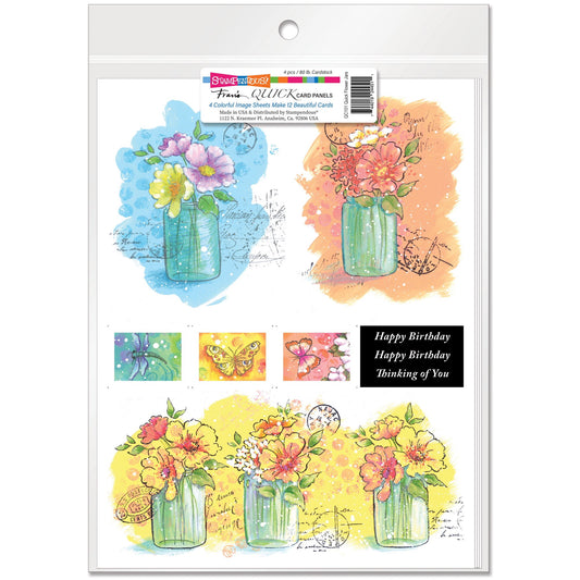 STA QUICK CARD PANELS FLOWER JARS