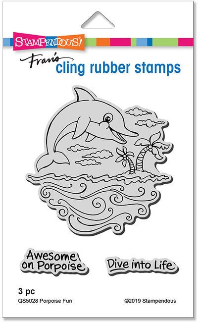 STA CLING PORPOISE FUN STAMP SET