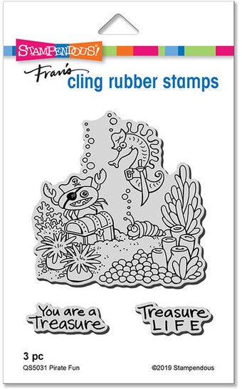 STA CLING PIRATE FUN STAMP SET