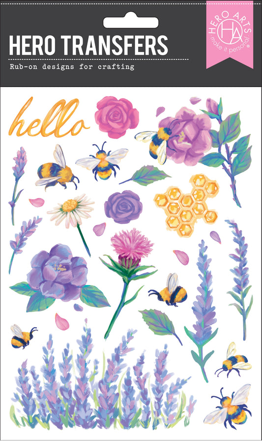 H A BEES AND FLORALS DRY TRANSFER