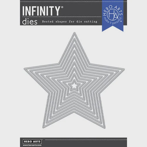 H A INFINITY DIES 5-POINT STARS