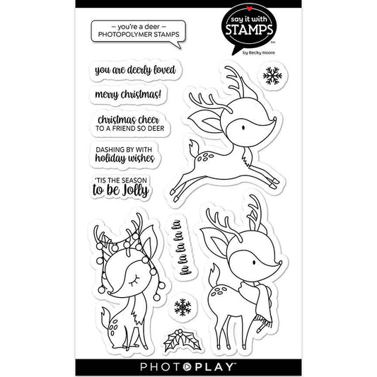 PHOTOPLAY CLEAR YOU'RE A DEER STAMP SET