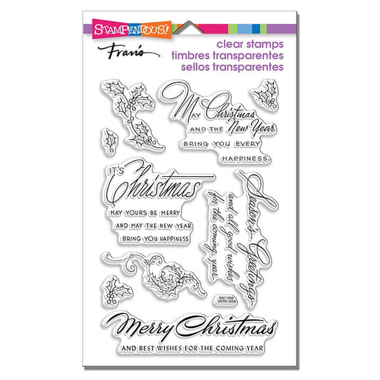 STA CLEAR CHRISTMAS WISHES STAMP SET