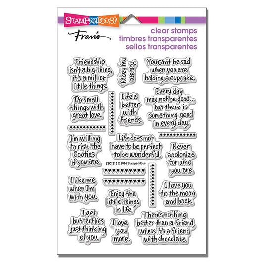 STA CLEAR LIFE WORDS STAMP SET