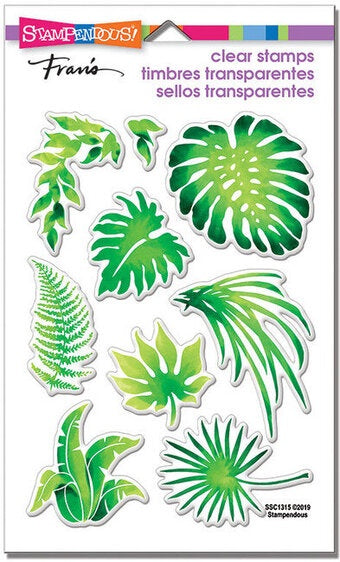 STA CLEAR JUNGLE GREENERY STAMP SET