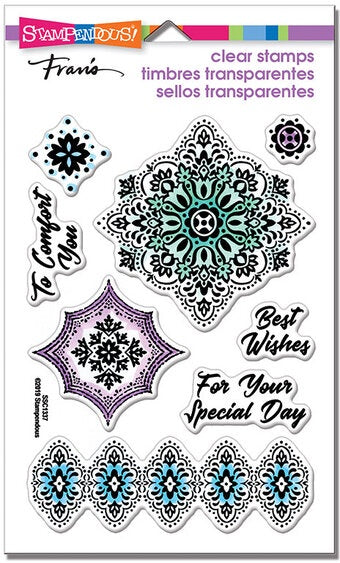 STA CLEAR FLORAL DIAMONDS STAMP SET