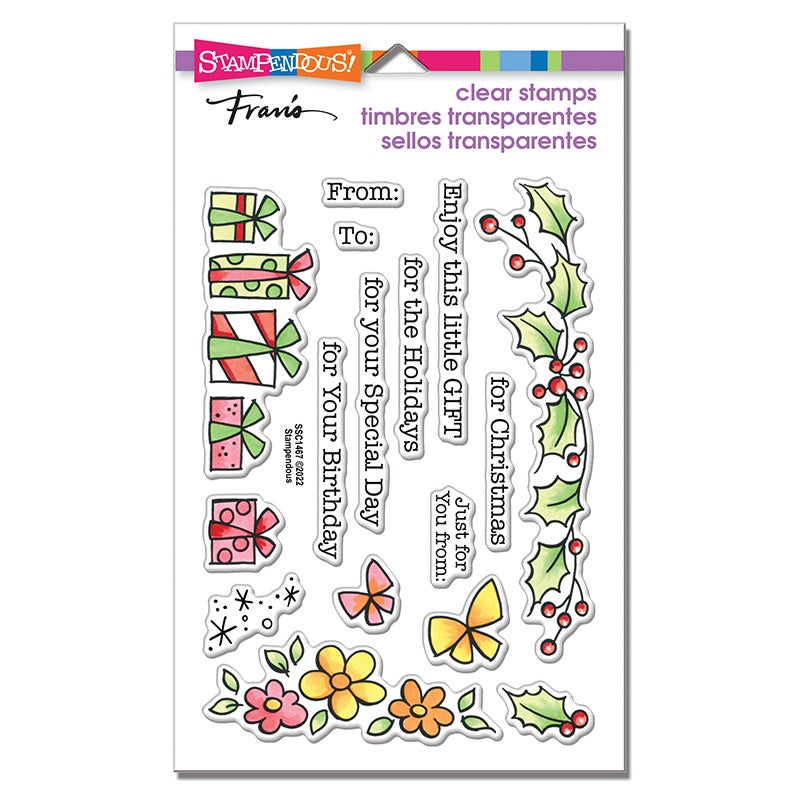 STA CLEAR GIFT BORDER STAMP SET