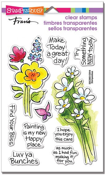 STA CLEAR BUNCH OF BLOSSOMS STAMP SET