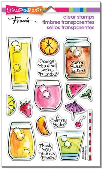 STA CLEAR FRUITY DRINKS STAMP SET