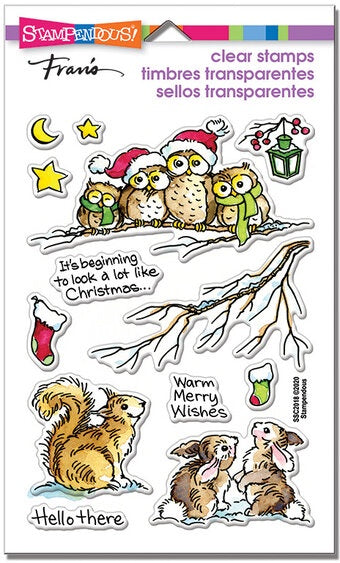 STA CLEAR CRITTER CHRISTMAS STAMP SET