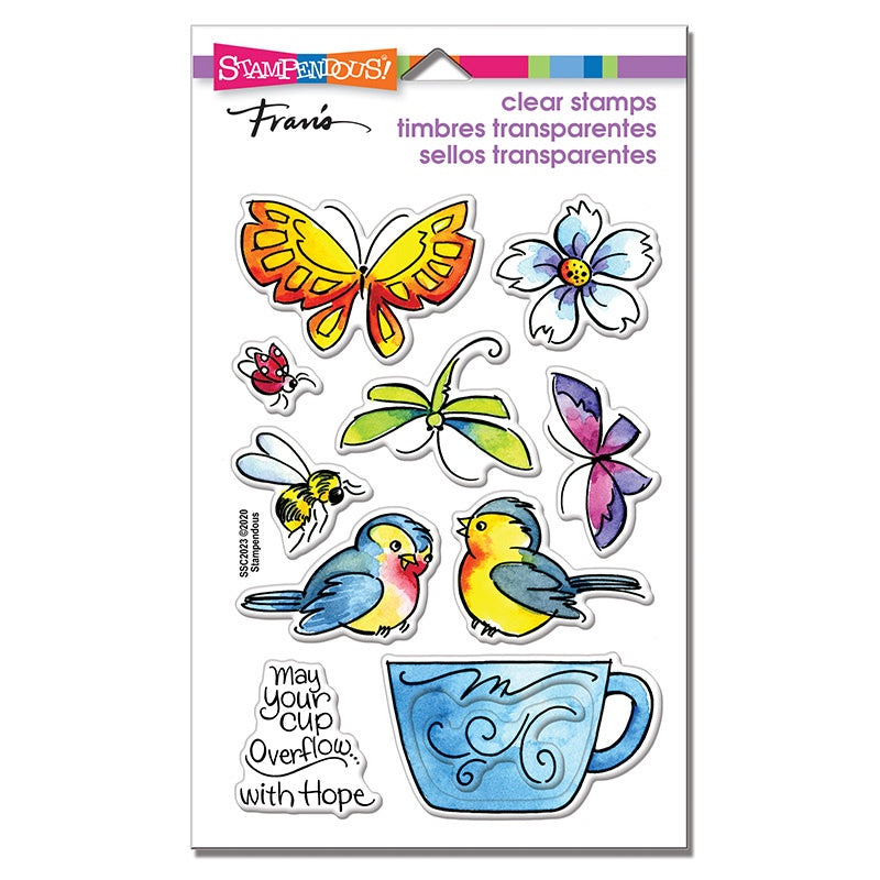 STA CLEAR WINGED CUP STAMP SET