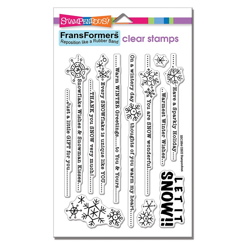 STA CLEAR FF SNOW LINES STAMP SET