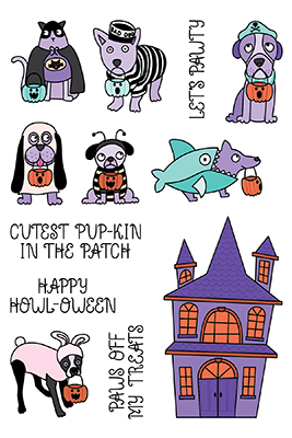 LDRS TRICK OR TREAT CLEAR STAMP SET