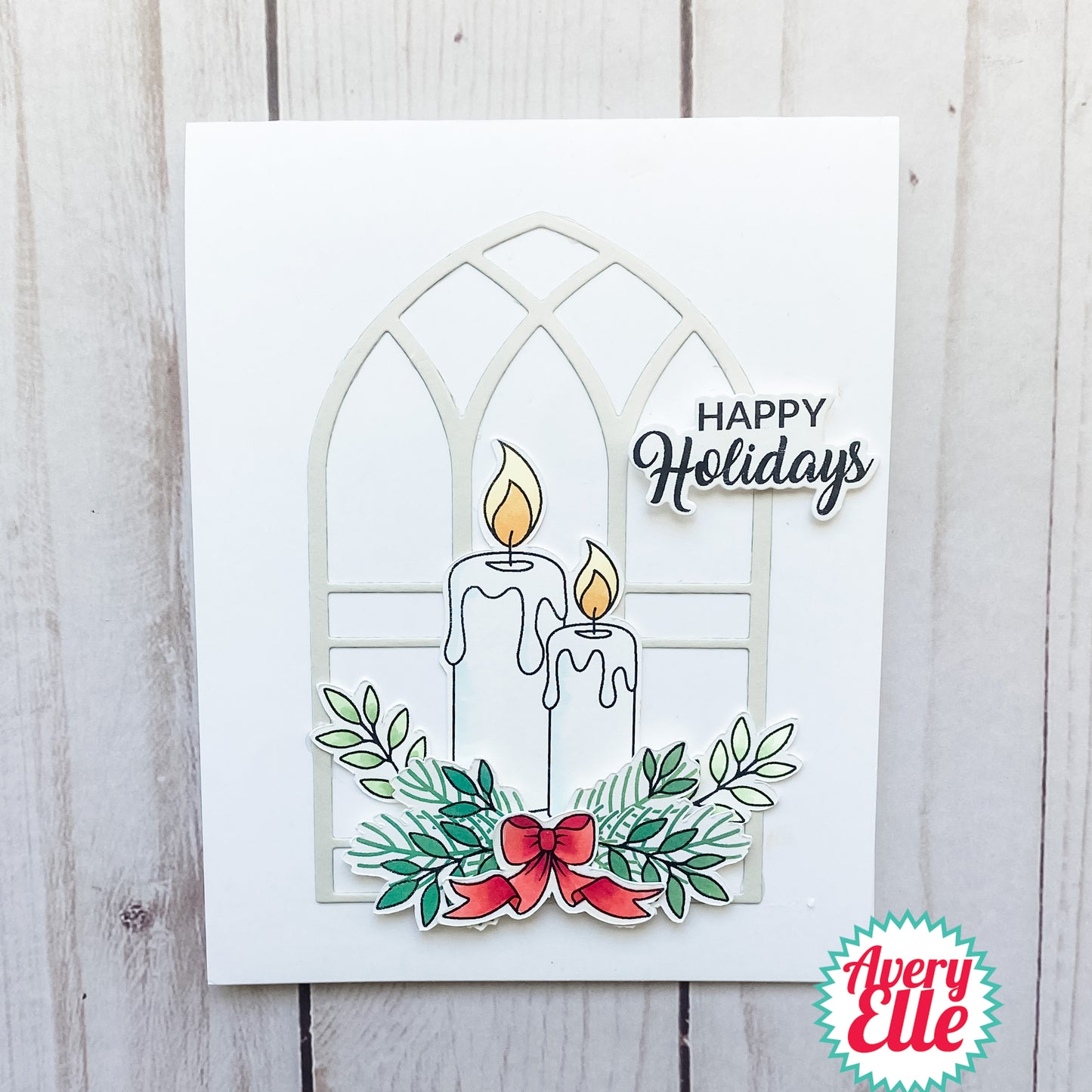 AE CLEAR CANDLELIGHT CHRISTMAS STAMP SET