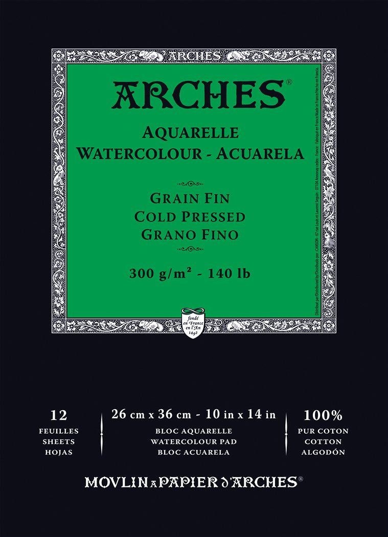 ARCHES WC PAD 140CP 10X14