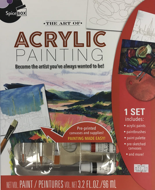 SPICE BOX ART OF ACRYLIC PAINTING