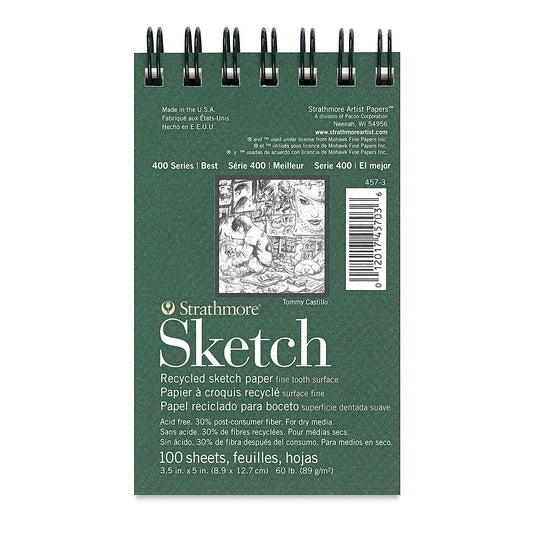 RECYCLED SKETCH PAD 3.5X5