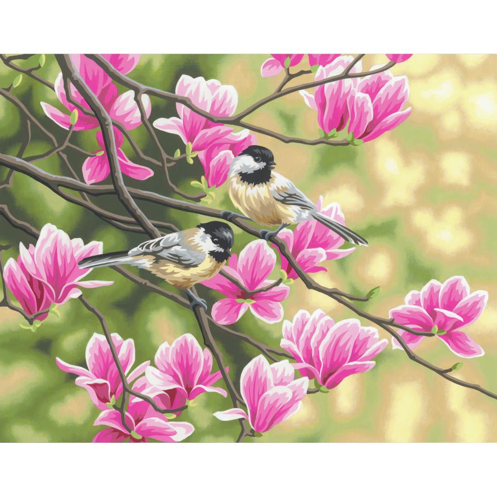 PAINTWORKS CHICKADEES AND MAGNOLIAS 11X14