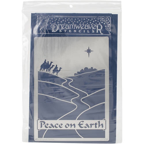 DW STENCIL LG PEACE ON EARTH