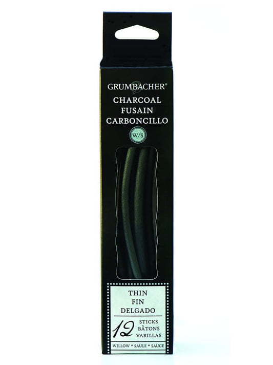 GRUM WILLOW CHARCOAL THIN 12 PC