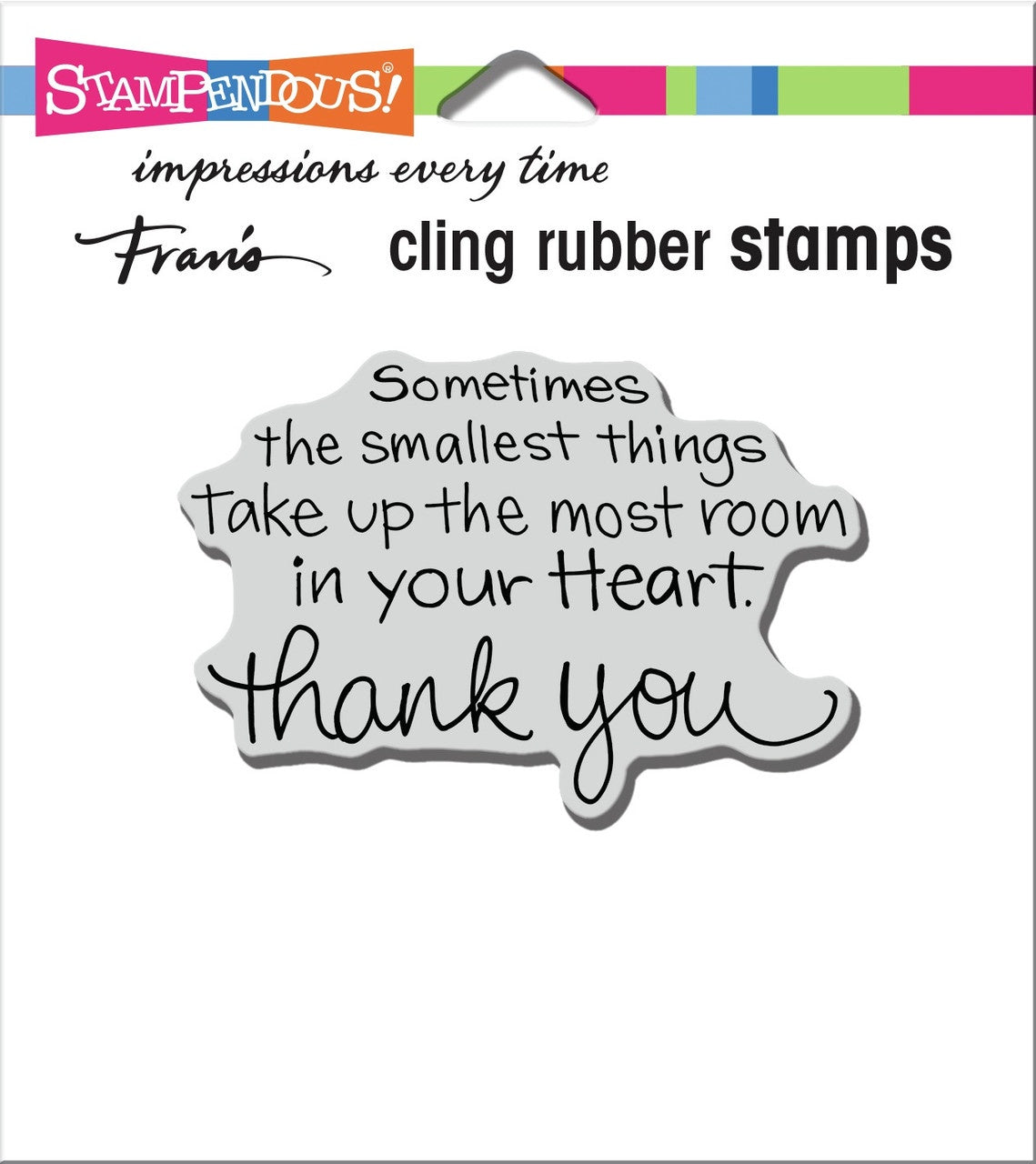 STA CLING SMALLEST THINGS STAMP