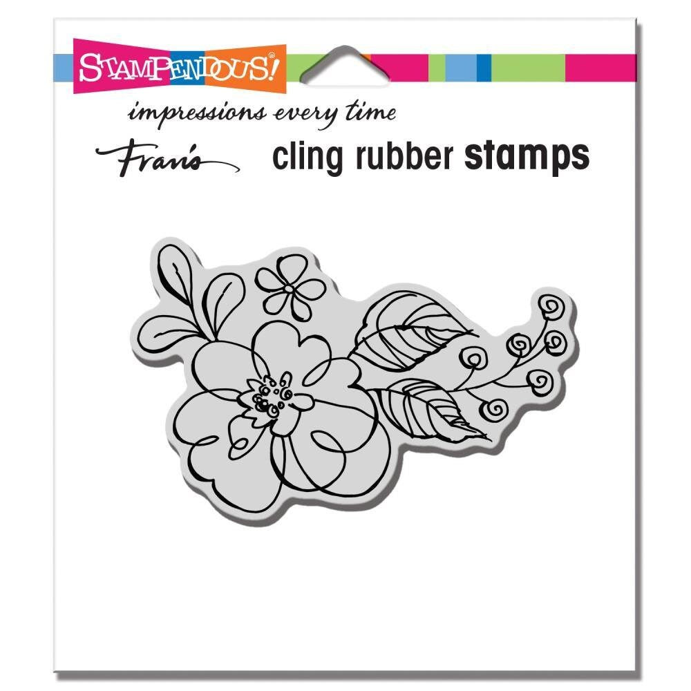 STA SMALL FLORAL POP CLING STAMP