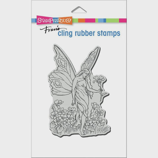 STA CLING FAIRY TIPTOE STAMP