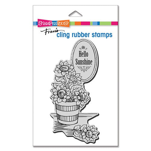 STA CLING MINI SUNSHINE FLOWERS STAMP